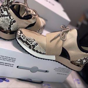 Aldo nude snakeskin sneakers
